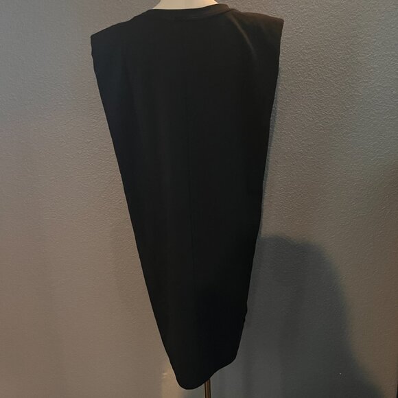 THE DROP MARIANA POWER SHOULDER MINI DRESS -BLACK -  NEW WITH TAGS - LBD - XL - Picture 5 of 10